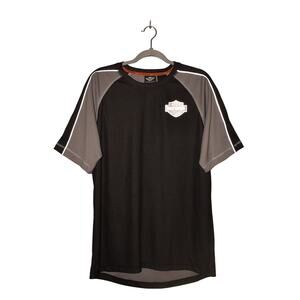 HARLEY DAVIDSON $45 Short Sleeve Performance Shirt Raglan Sleeves Men's Large